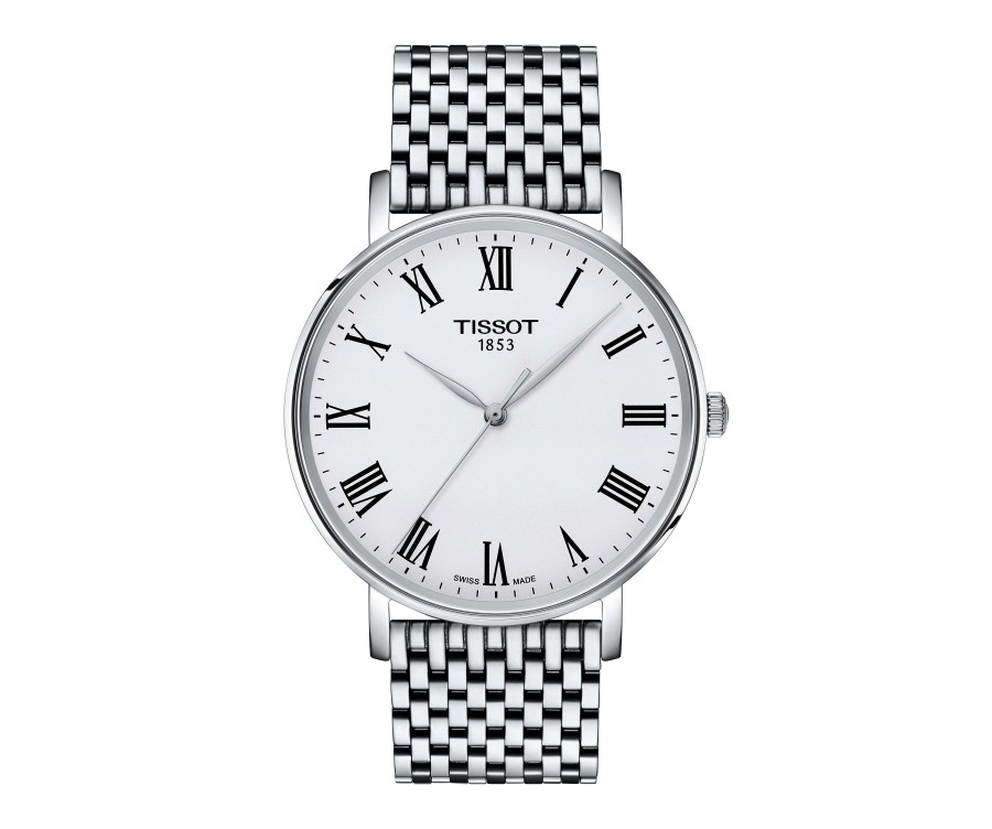 ⚪ Tissot Everytime 40mm – Lumière et Pureté de l’Acier
