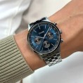 Cluse Anthéor Multifonction – Acier Argenté, Cadran Bleu et Noir