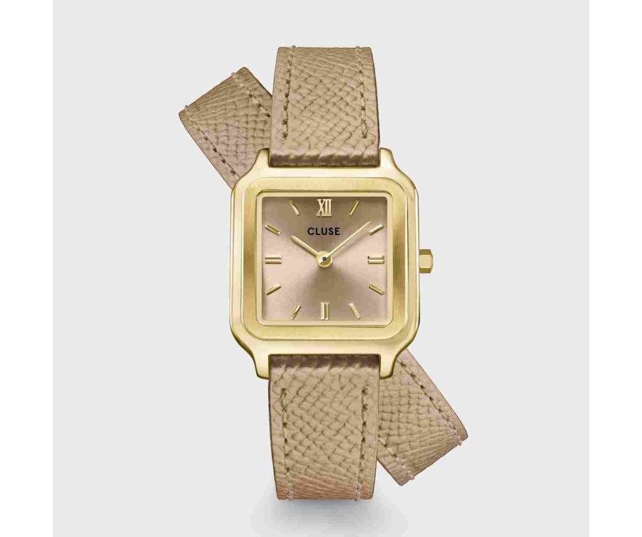 Cluse Gracieuse Petite – Élégance Double Bracelet en Cuir