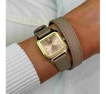 Cluse Gracieuse Petite – Élégance Double Bracelet en Cuir