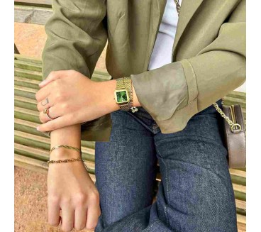 Cluse Gracieuse petite â Double Acier, Vert ForĂȘt, DorĂ©e