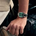 Cluse Quartaut Chronographe – Acier Argenté et Cadran Vert