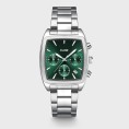 Cluse Quartaut Chronographe – Acier Argenté et Cadran Vert