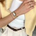 Cluse Belisenna – Acier Doré et Cadran Blanc Cluse Belisenna – Acier Doré et Cadran Blanc