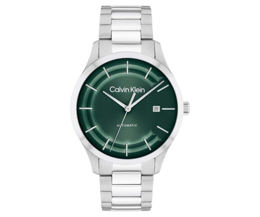 Calvin Klein ICONIC automatique Homme – Design Élégant avec Cadran Vert Calvin Klein ICONIC automatique Homme – Design Élégant avec Cadran Vert