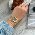🌟 Cluse Gracieuse– Élégance en Or et Bleu Kyanite
