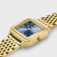 💎 Cluse Gracieuse Petite Double Bracelet – L’Allure Bleu et Or