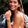 💎 Cluse Gracieuse Petite Double Bracelet – L’Allure Bleu et Or