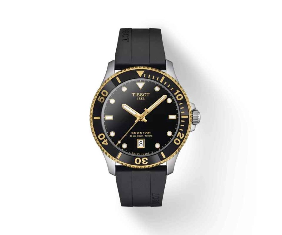 🌊 Tissot Seastar – Compacité et Performance en Noir 🌊 Tissot Seastar – Compacité et Performance en Noir