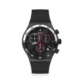⚡ Swatch Magenta At Night – Style Nocturne & Chronographe Précis