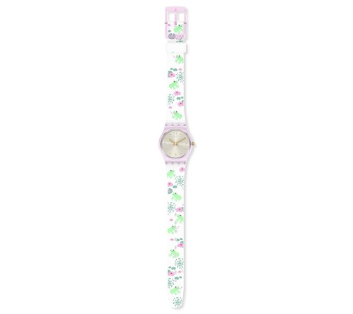 🌸 Swatch Enchanted Pond – Magie Pastel & Paillettes Dorées