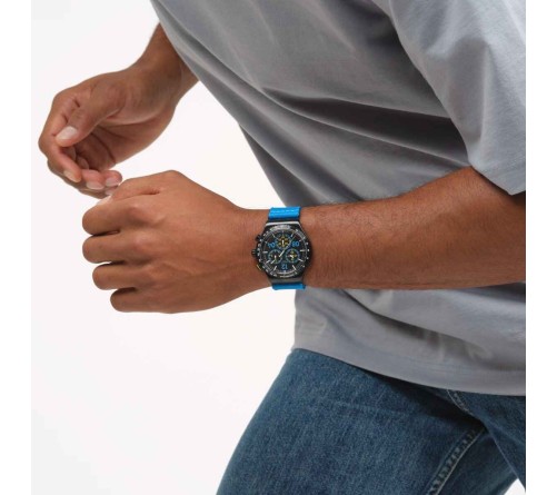 MOMENTS IN BLUE  🌊 Chrono sportif 43 mm