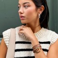 ☀️ Cluse Gracieuse Petite – Glamour Brun & Or