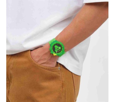 SWATCH GLOWINGLY GREEN