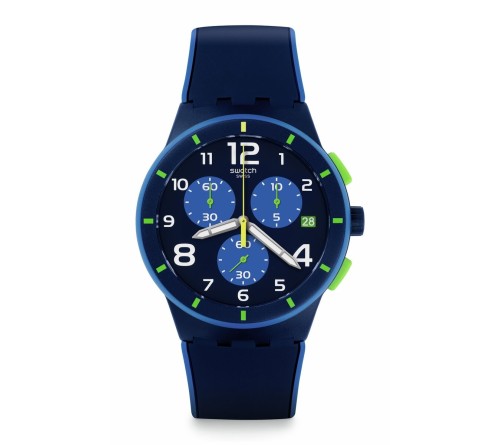 SWATCH BLEU SUR BLEU
